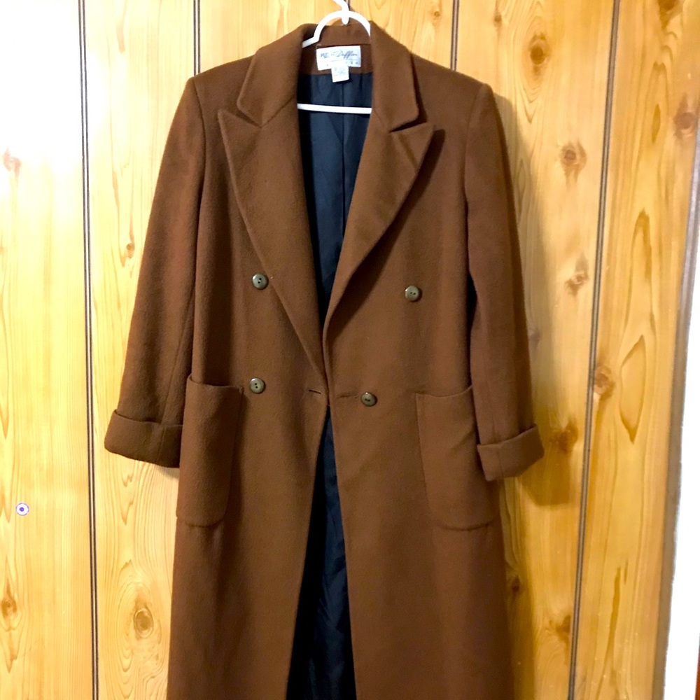Vintage brown wool coat!